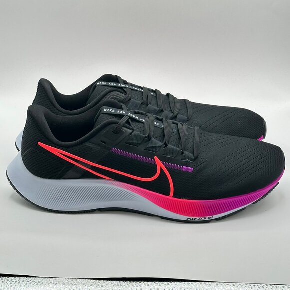 Men's Nike Air Zoom Pegasus 38  Black Hyper Violet CW7356-011 Size 12 - Picture 4 of 12